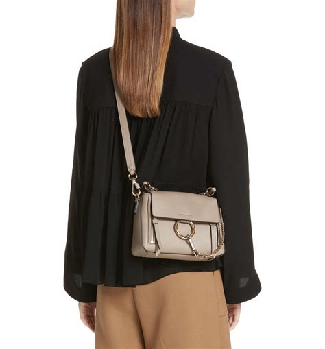 chloe mini faye day leather crossbody bag